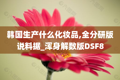 韩国生产什么化妆品,全分研版说料据_浑身解数版DSF8