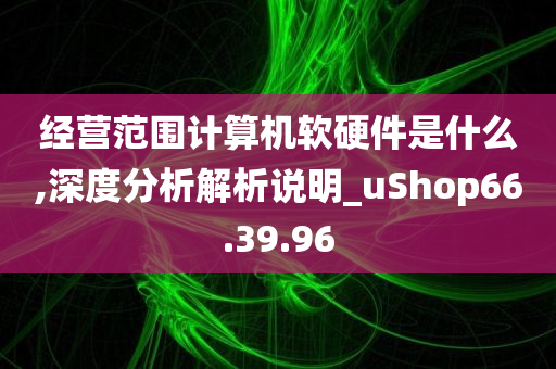 经营范围计算机软硬件是什么,深度分析解析说明_uShop66.39.96