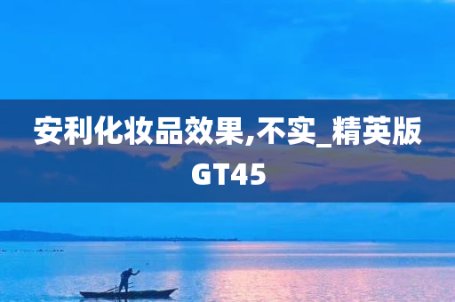 安利化妆品效果,不实_精英版GT45