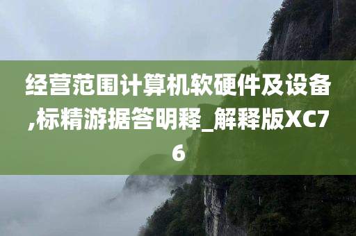 经营范围计算机软硬件及设备,标精游据答明释_解释版XC76