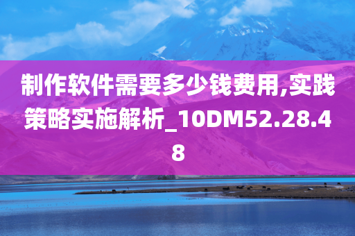 制作软件需要多少钱费用,实践策略实施解析_10DM52.28.48