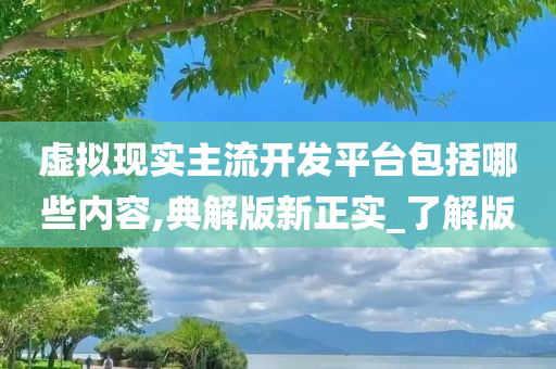 虚拟现实主流开发平台包括哪些内容,典解版新正实_了解版