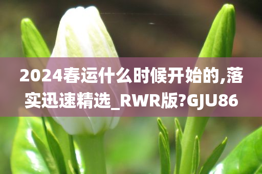 2024春运什么时候开始的,落实迅速精选_RWR版?GJU86