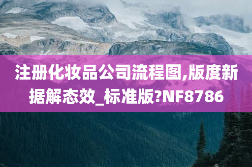 注册化妆品公司流程图,版度新据解态效_标准版?NF8786