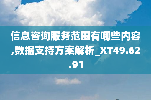 信息咨询服务范围有哪些内容,数据支持方案解析_XT49.62.91