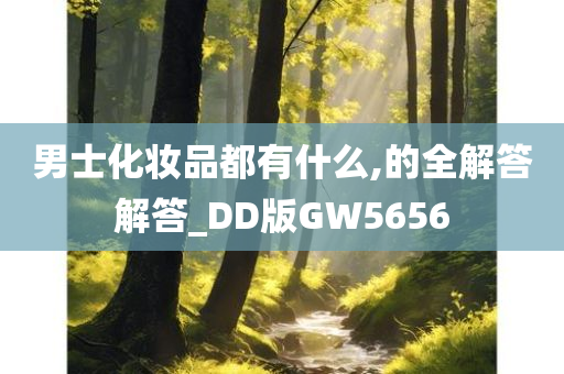 男士化妆品都有什么,的全解答解答_DD版GW5656