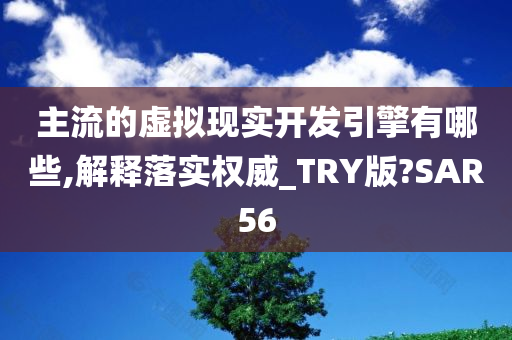 主流的虚拟现实开发引擎有哪些,解释落实权威_TRY版?SAR56