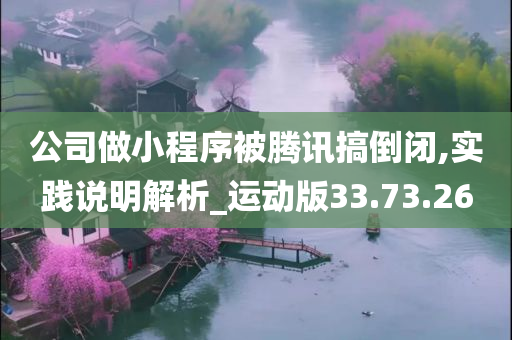 公司做小程序被腾讯搞倒闭,实践说明解析_运动版33.73.26