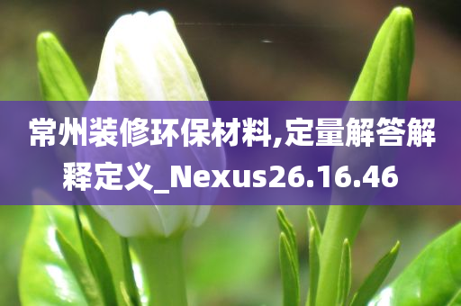 常州装修环保材料,定量解答解释定义_Nexus26.16.46