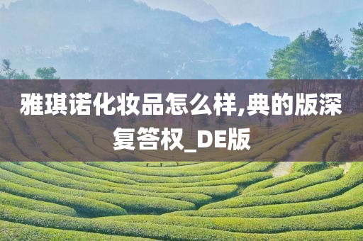 雅琪诺化妆品怎么样,典的版深复答权_DE版