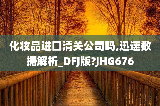 化妆品进口清关公司吗,迅速数据解析_DFJ版?JHG676