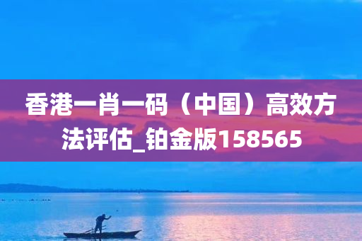 香港一肖一码（中国）高效方法评估_铂金版158565