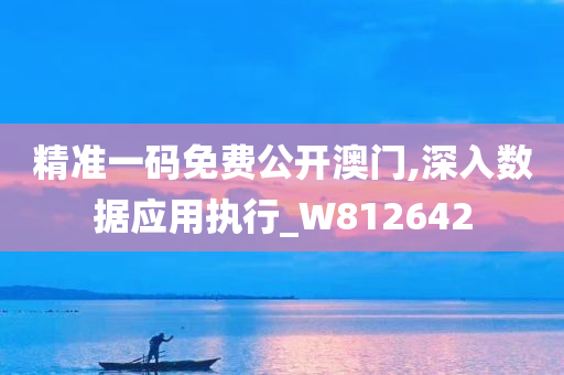 精准一码免费公开澳门,深入数据应用执行_W812642