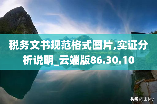 税务文书规范格式图片,实证分析说明_云端版86.30.10