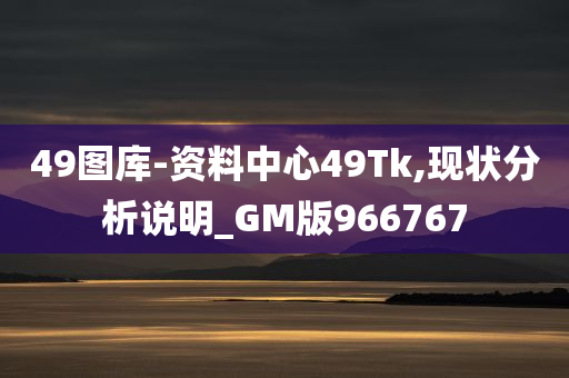 49图库-资料中心49Tk,现状分析说明_GM版966767