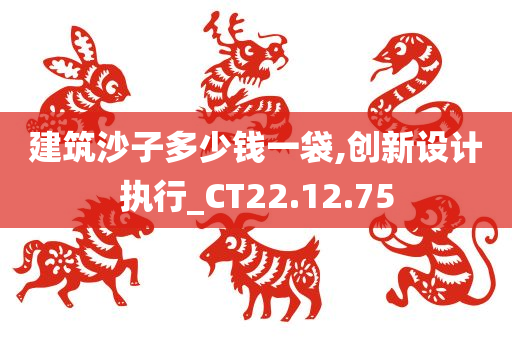 建筑沙子多少钱一袋,创新设计执行_CT22.12.75