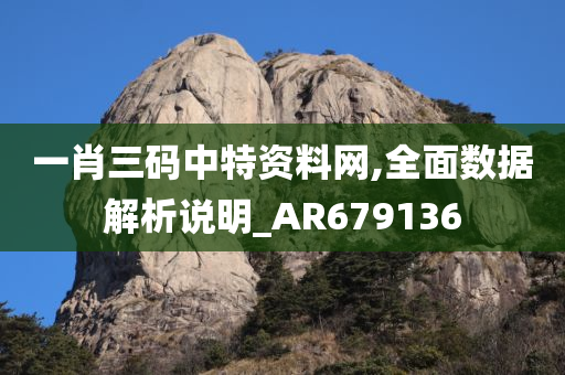 一肖三码中特资料网,全面数据解析说明_AR679136