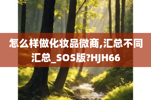 怎么样做化妆品微商,汇总不同汇总_SOS版?HJH66