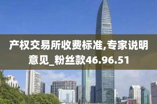 产权交易所收费标准,专家说明意见_粉丝款46.96.51