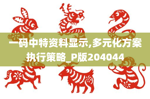 一码中特资料显示,多元化方案执行策略_P版204044