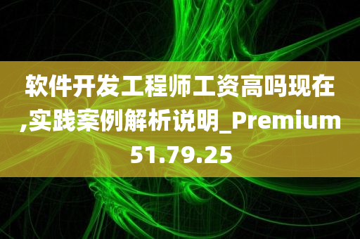 软件开发工程师工资高吗现在,实践案例解析说明_Premium51.79.25