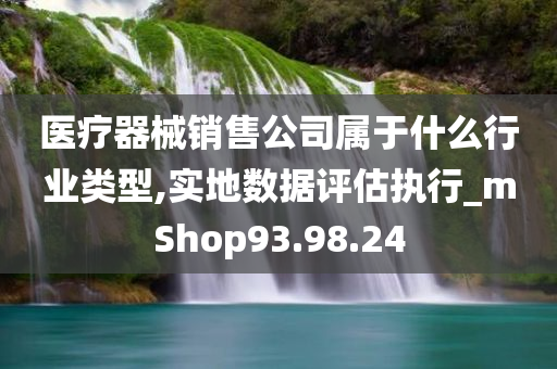 医疗器械销售公司属于什么行业类型,实地数据评估执行_mShop93.98.24