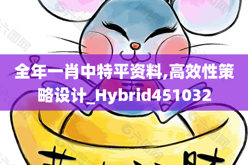 全年一肖中特平资料,高效性策略设计_Hybrid451032