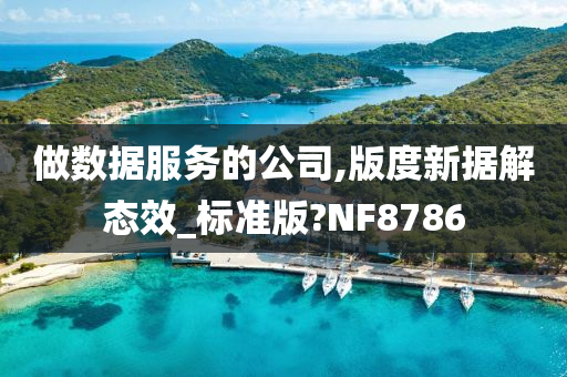 做数据服务的公司,版度新据解态效_标准版?NF8786