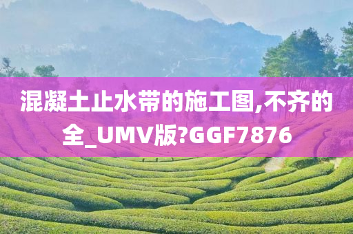 混凝土止水带的施工图,不齐的全_UMV版?GGF7876