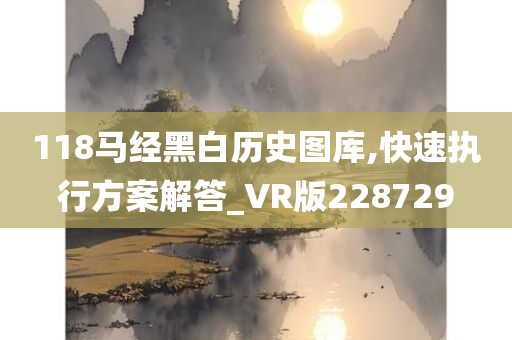 118马经黑白历史图库,快速执行方案解答_VR版228729