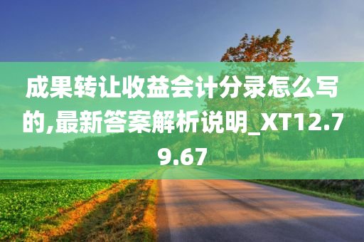 成果转让收益会计分录怎么写的,最新答案解析说明_XT12.79.67