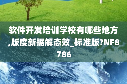 软件开发培训学校有哪些地方,版度新据解态效_标准版?NF8786