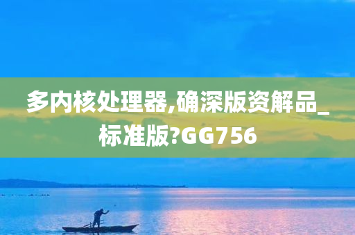 多内核处理器,确深版资解品_标准版?GG756