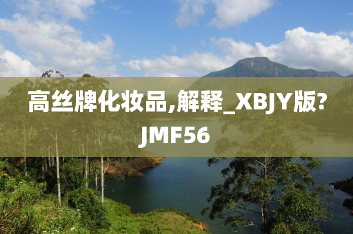 高丝牌化妆品,解释_XBJY版?JMF56