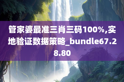 管家婆最准三肖三码100%,实地验证数据策略_bundle67.28.80