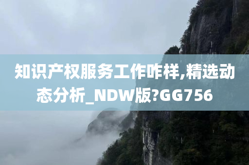 知识产权服务工作咋样,精选动态分析_NDW版?GG756