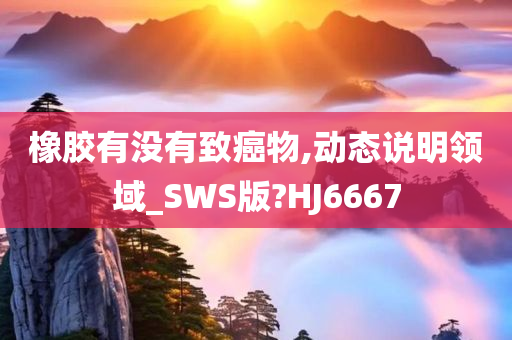 橡胶有没有致癌物,动态说明领域_SWS版?HJ6667