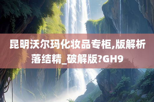 昆明沃尔玛化妆品专柜,版解析落结精_破解版?GH9