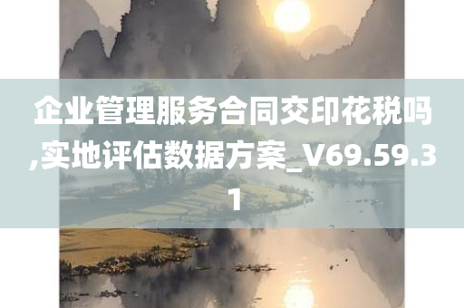 企业管理服务合同交印花税吗,实地评估数据方案_V69.59.31