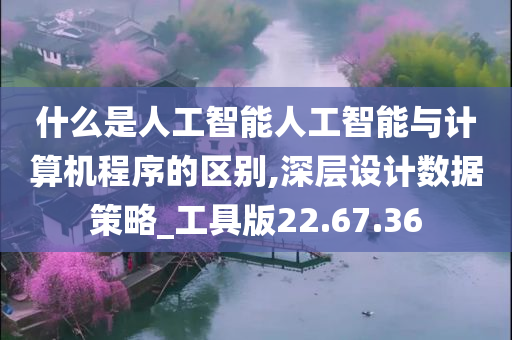 什么是人工智能人工智能与计算机程序的区别,深层设计数据策略_工具版22.67.36