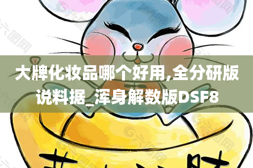 大牌化妆品哪个好用,全分研版说料据_浑身解数版DSF8