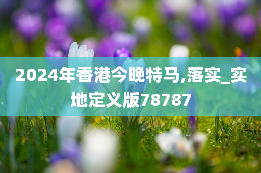 2024年香港今晚特马,落实_实地定义版78787