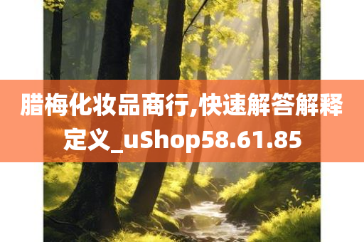 腊梅化妆品商行,快速解答解释定义_uShop58.61.85