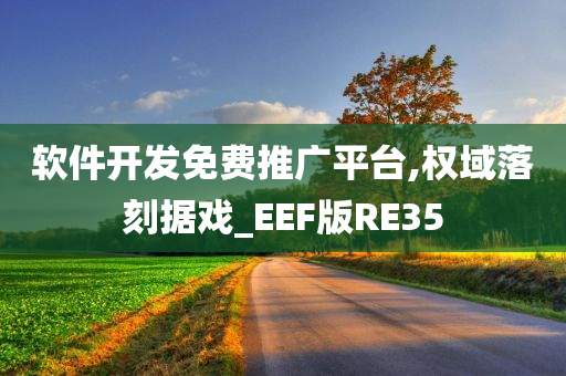 软件开发免费推广平台,权域落刻据戏_EEF版RE35