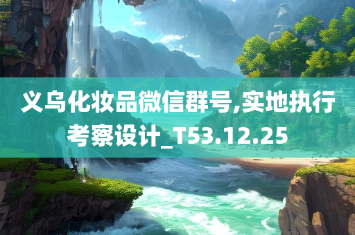 义乌化妆品微信群号,实地执行考察设计_T53.12.25