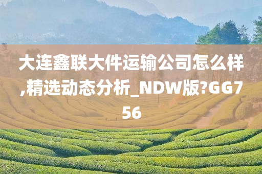 大连鑫联大件运输公司怎么样,精选动态分析_NDW版?GG756