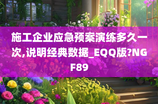 施工企业应急预案演练多久一次,说明经典数据_EQQ版?NGF89