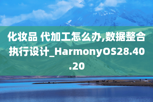 化妆品 代加工怎么办,数据整合执行设计_HarmonyOS28.40.20