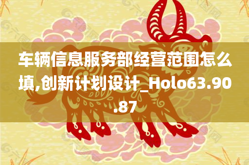 车辆信息服务部经营范围怎么填,创新计划设计_Holo63.90.87