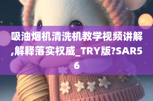 吸油烟机清洗机教学视频讲解,解释落实权威_TRY版?SAR56